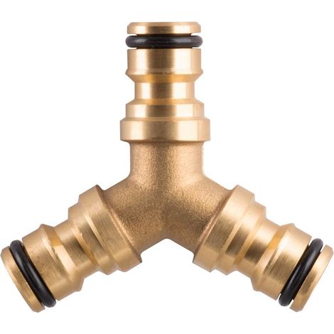 Verteiler GF121, Typ Y, Kupplung 3-Wege, Metall, 3/4", Garten, für Schlauch