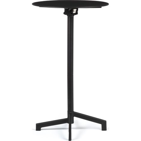 Mesa de bar redonda Ø60 cm plegable y convertible en 2 alturas en acero Dely SKLUM             