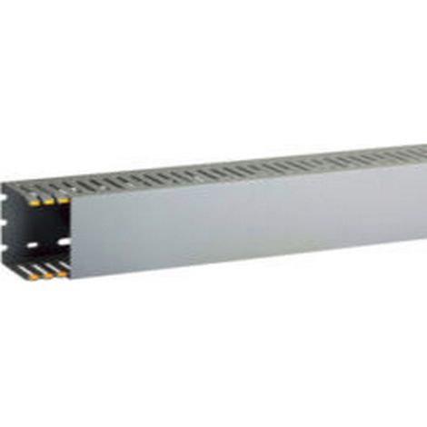 T1-EN 80x60 G Canaletta con coestruso morbido modulo 10 feritoia 4 GRIGIO