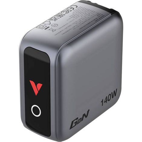 Verbatim 30240 Chargeur USB 140 W QC 3.0, Power Delivery 3.0 gris intérieure GaN (1/4)