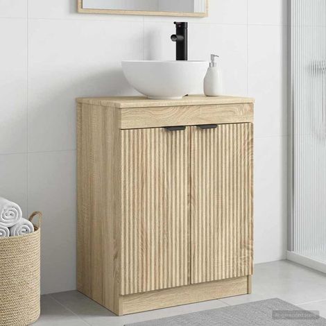 Vanidad de baño con lavabo Roble  54 x 35 x 83 cm