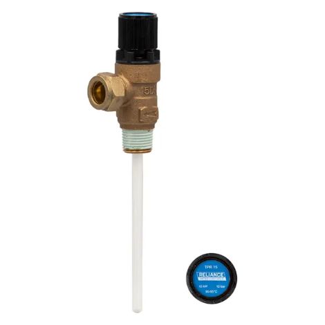 OSO Pressure & Temperature Relief Valve 1/2″ 10 Bar 90°c 550853  Replacement Spare Part
