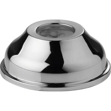 ROSONE TONDO IN OTTONE CROMATO ø32   Idroweb