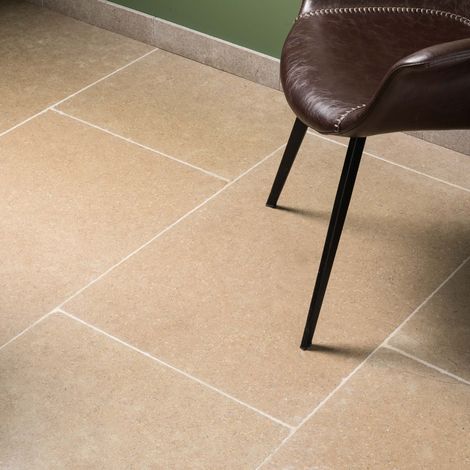 Carrelage Pierre Naturelle Sinai - 85x55x2 cm - Beige (vendu par dalle de 0,468 m²) (1/5)
