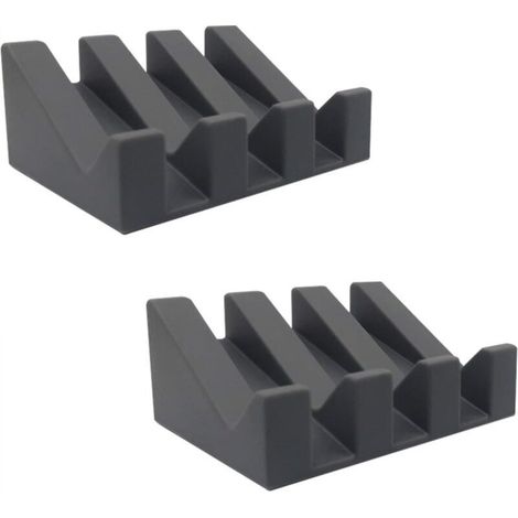 Set di 2 portasapone in silicone, porta sapone per doccia, antiscivolo, autodrenante, portasapone da viaggio per bagno, spugna da cucina