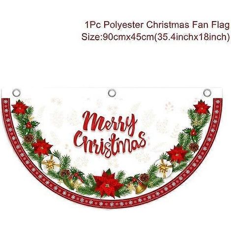 Décoration de Noël suspendue : guirlande, bannière, décoration de porte, ornements de Noël, cadeaux de Noël, style Nouvel An 32 (1/5)