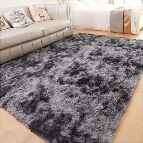 Tapis Long Poil 120x160cm Épais 3cm Absorbant Acoustique Sans Produits Chimiques Couleur Neutre Tendance (1/4)