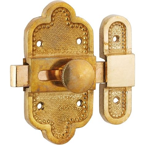 Chiavistello per mobile louis xvi in ottone patinato 40 x 80 mm - THIRARD