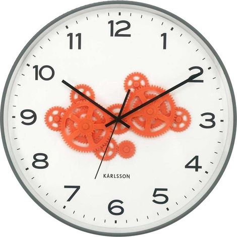 Horloge murale ronde Open Gear (1/4)