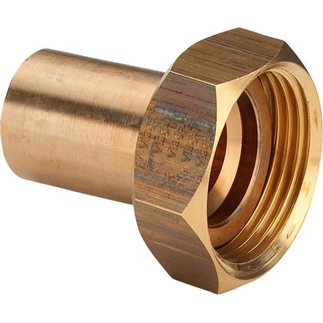 Viega Profipress Sanpress-Raccordo, d 22mm, G 1 bronzo rosso o bronzo al silicio, ottone Modello 2264, 338527