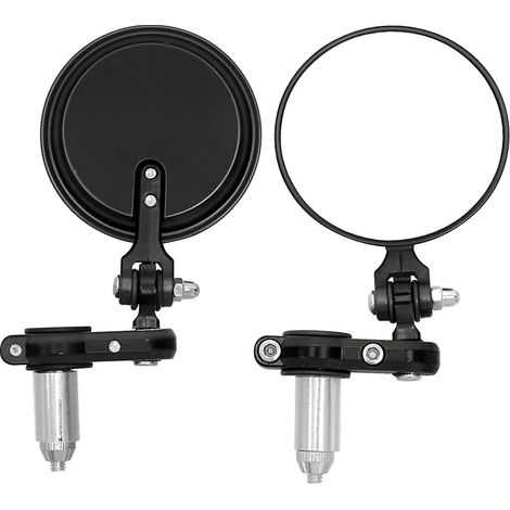 Paire de Rétroviseurs Moto Universel,Rétroviseur Latéraux moto rond pour Scooter/Moto Quad/ATV Vélos/Bicyclette