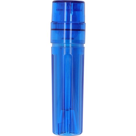 Broyeur à herbes transparent portable, lavable, à cône détachable, bleu (1/5)