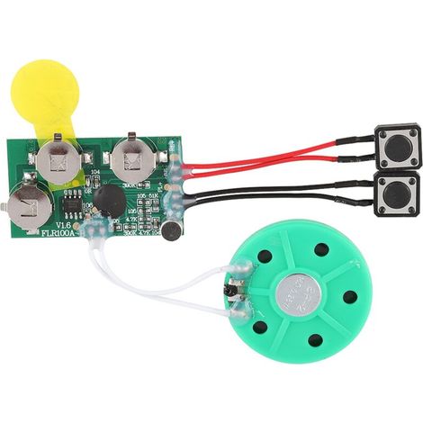 Module sonore enregistrable de 120 secondes, puce de carte de vœux, le fonctionnement est simple, puce d'enregistrement, lecture en boucle pour cartes faites maison, coffrets cadeaux (1/5)
