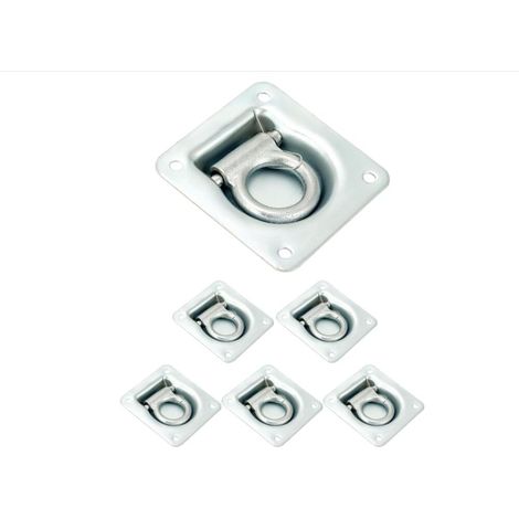 Pack de 6 Anneaux d'arrimage pour remorque,Auge d'arrimage,Accessoires de remorque,Fixation pour Le Transport de Marchandises (1/5)