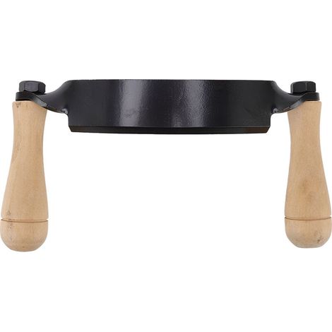 Jeffergarden Couteau à dessiner manche en bois HRC 30 acier au tungstène Durable incurvé haute netteté couteau à raser pour bches meubles en bois 8in (1/5)