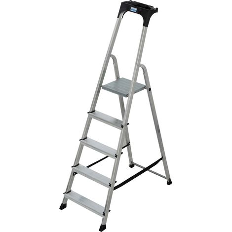 Krause Haushaltsleiter 1 x 5 Stufen Arbeitshöhe ca. 3,05 m (1/3)
