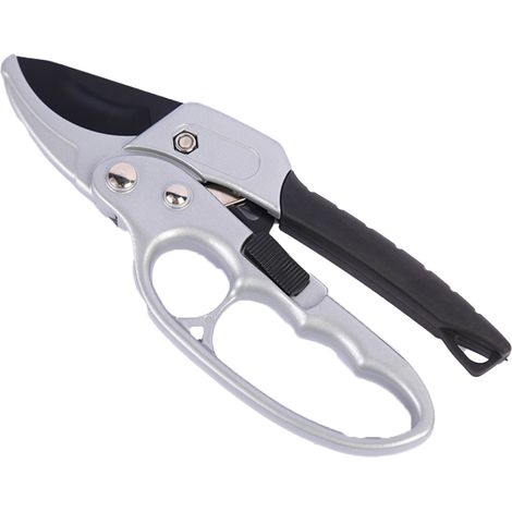 Secateurs Ratchet - Coupes-Buissons à Manche Ergonomique - Pour Taille de Rosiers, Arbustes et Plantes d'Extérieur - 1 Pièce (1/5)