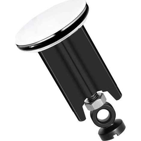 Bouchon Evier - 40 mm - Hauteur Réglable 66 à 83 mm - Pour Lavabo Cuisine Salle de Bain Baignoire Douche - Laiton Chromé et Caoutchouc - 1 Pièce