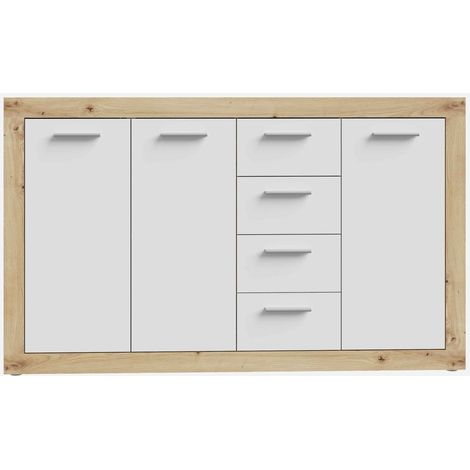 Fibi Legno laminato - Quercia Artisan / Bianco (1/5)