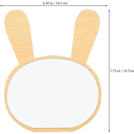 Schminkspiegel aus Holz mit abnehmbarem Ständer, ein bezauberndes Kosmetikaccessoire, geeignet für Studentenwohnheime (1/5)
