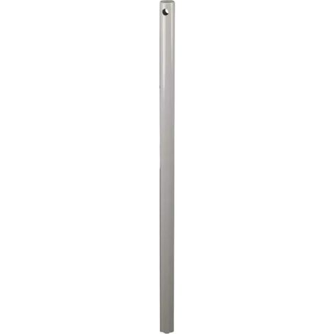 Tringle pour manivelle de volet roulant D. 12 mm en acier revêtu polyester blanc, L. 1200 mm