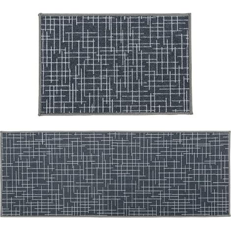 Savio Machine Washable Doormat and Runner, Grey (1/4)