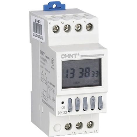 Horloge NKG3 220/230Vac 16A 2 modules Chint