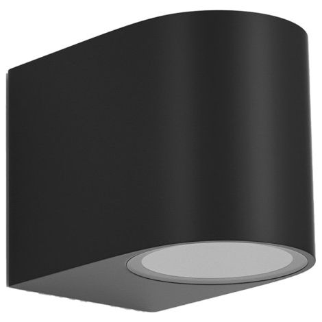 Aplique exterior gacela 1xgu10 negro ip44 8x7x9 cm