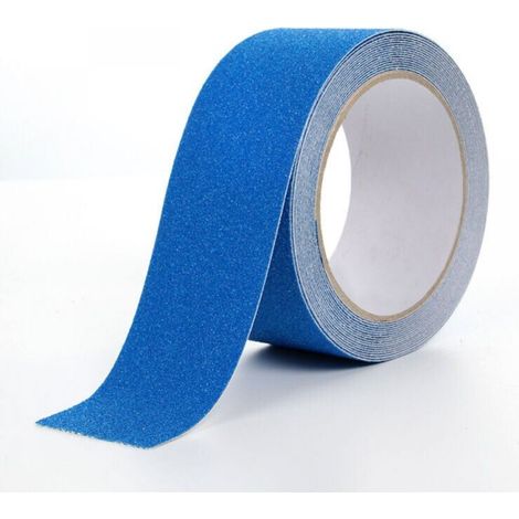 Ruban adhésif antidérapant très résistant pour escaliers, étanche, 10cm x 5m—Bleu (1/5)