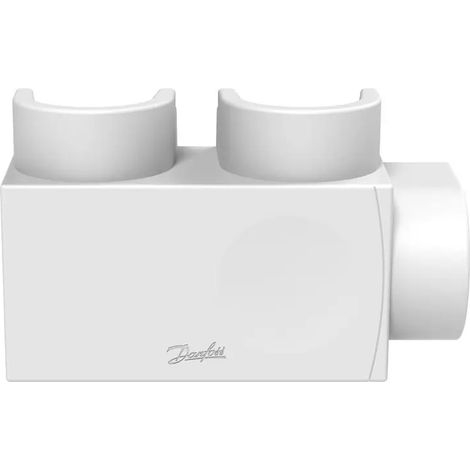 Danfoss Copertura in plastica per VHS-DV ad angolo, sensore a sinistra in RAL 9016, radiatore 1/2'', 013G7966