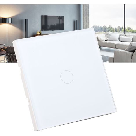 Panneau de commande en verre trempé ignifugé avec éclairage intégré, interrupteur tactile intelligent 110-240 V (1/5)