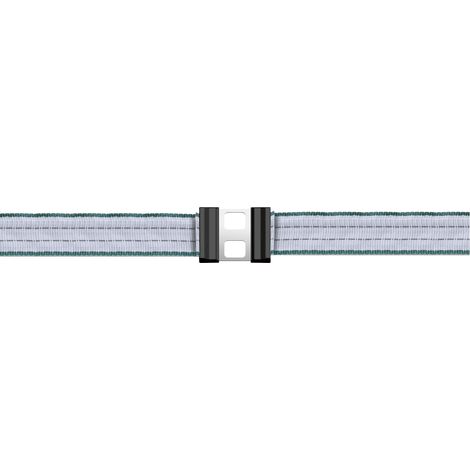 CONNETTORE PER FETTUCCIA LITZCLIP ACCIAIO INOX h. mm. 20 (bl. 5 pz.)