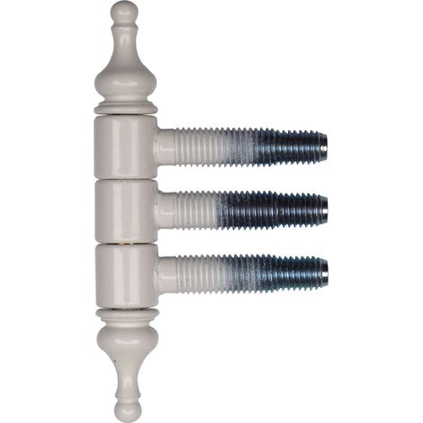 SFS Fenster-Einbohrband Fensterscharnier mit 3-Stufengewindebolzen Stahl weiß (1/3)