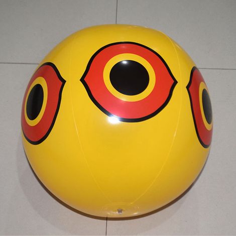 Ballon Épouvantail Anti-Oiseaux avec Yeux Effrayants - Répulsif à Oiseaux Gonflable