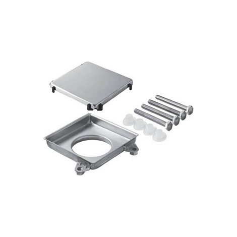 GRIGLIA DA PAVIMENTO IN ACCIAIO INOX DOUBLE-FACE- 100 x 100 mm- BONOM- pezzi 1