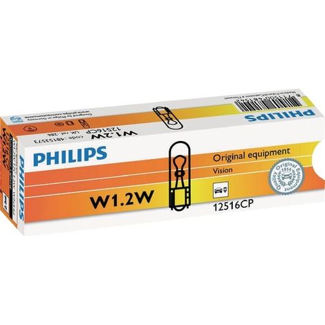 Ampoule de signalisation et d'habitacles W1,2W Philips