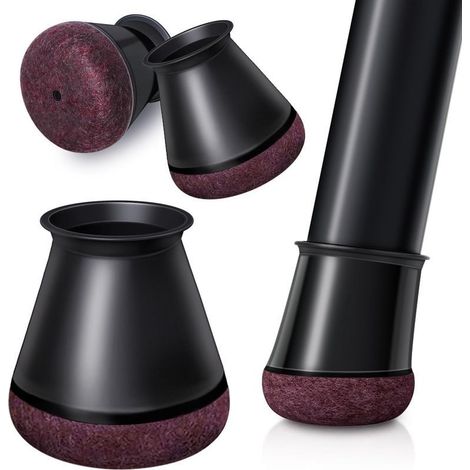 24pcs Protection Pied de Chaise, Embouts de Pieds de Chaise, protecteurs de Sol en Silicone, Patins en Feutre pour chaises, Reduire Le Bruit éviter Les Rayures Résistants à l'usure (20.1-30mm) (1/5)