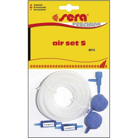 Sera Aquarienzubehör Air Set S inkl. 2 m Schlauch Luftpumpe