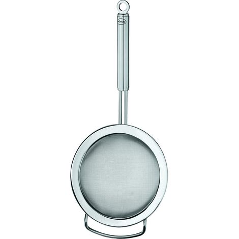 RÖSLE Colino da cucina a maglia fine, colino di ottima qualità per filtrare, versare delicatamente e sbollentare, acciaio inossidabile 18/10, lavabile in lavastoviglie, 24 cm