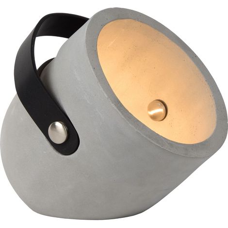 Lampe de table Lucide Copain béton gris/noir E27 40W (1/4)