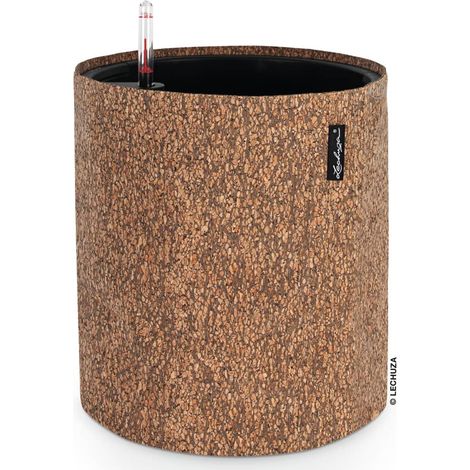 Lechuza Pflanztopf Trendcover 32 cm Kunstleder Kork natur dunkel Blumentopf (1/5)