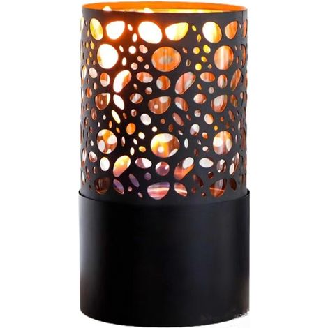 Ethanol Burner - Double-layer hollowed-out wrought iron portable decorative lamp - Desktop ethanol burner - Suitable for winter use (1/4)