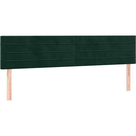 Têtes de lit Vert foncé 160x5x78/88 cm Velours (1/5)