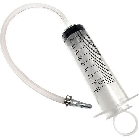 Kit de purge frein à disque moto - Dispositif d'huile hydraulique avec seringue, tuyau et collier serrage Purgeur liquide multifonction pour scooter, quad (1/5)