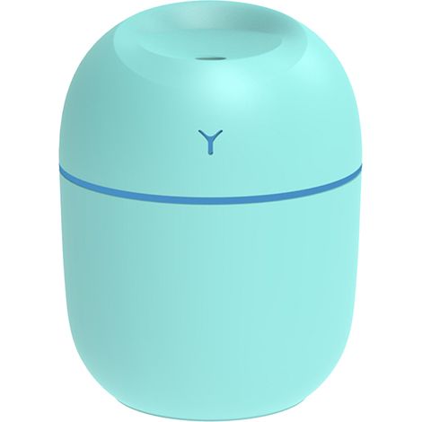 Humidificador de niebla de 220 ml con luz nocturna, portátil, silencioso, con conexión USB y apagado automático cuando se acaba el agua. Ideal para el hogar, viajes, oficina y dormitorio. (1/5)