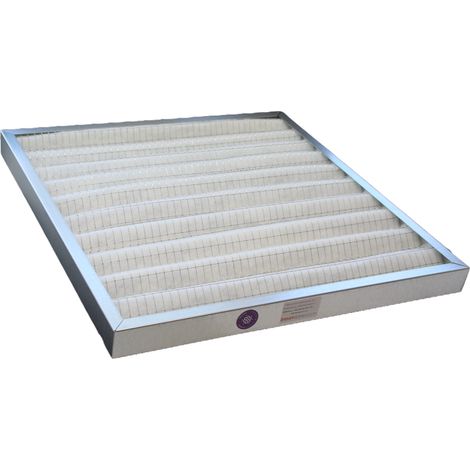 Brizz – Filtre VMC G4 plissé 592 x 592 mm – Cadre galvanisé – Épaisseur 48 mm – Compatible CTA et VMC