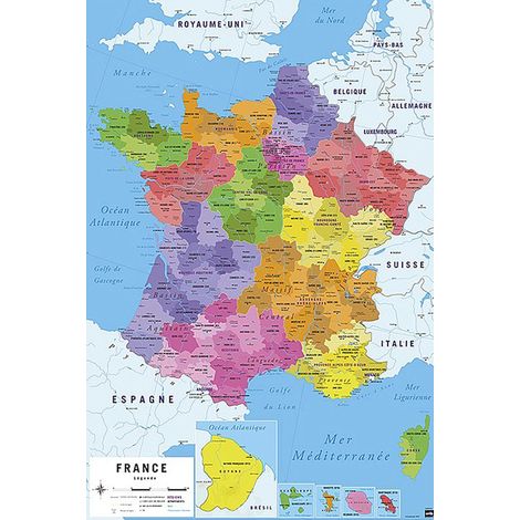 Poster carte de france 2018 (1/4)