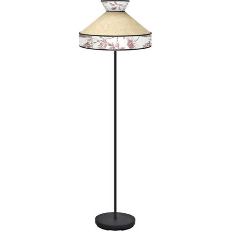 Lampada da terra per soggiorno "Costantinopoli" Ø40x156cm 1xE27 (lampadina non inclusa) beige e rosso