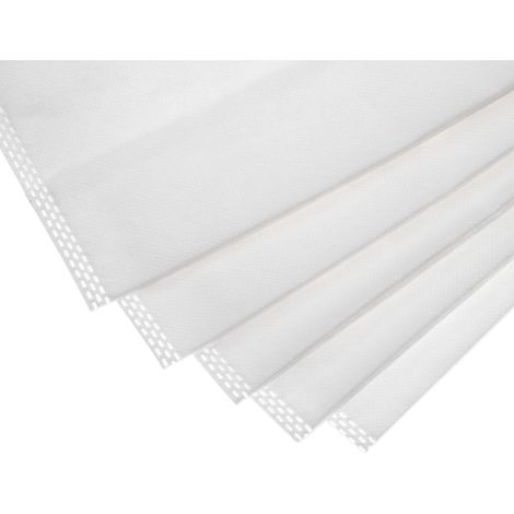 vhbw 20x sacchetto compatibile con Bosch GAS 1000 RF, GAS 1000 RF Professional aspirapolvere - microfibra, 55,55cm x 21,85cm Bianco