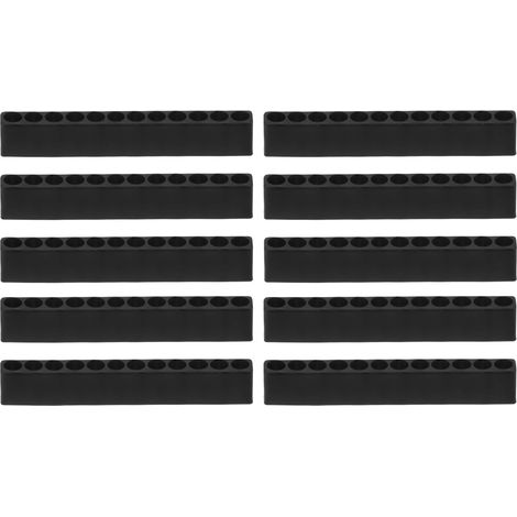 10Pcs Porte-Embouts de Tournevis 95x9.5x16mm 12 Trous (1/5)